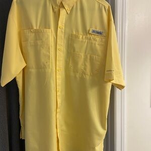 Columbia Men's Bright Yellow Casual Shirt